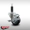 Service Caster 3'' SS Thermoplastic Rubber Swivel 1'' Expanding Stem Caster with Brake SCC-SSEX20S314-TPRB-TLB-1 - alternate 3